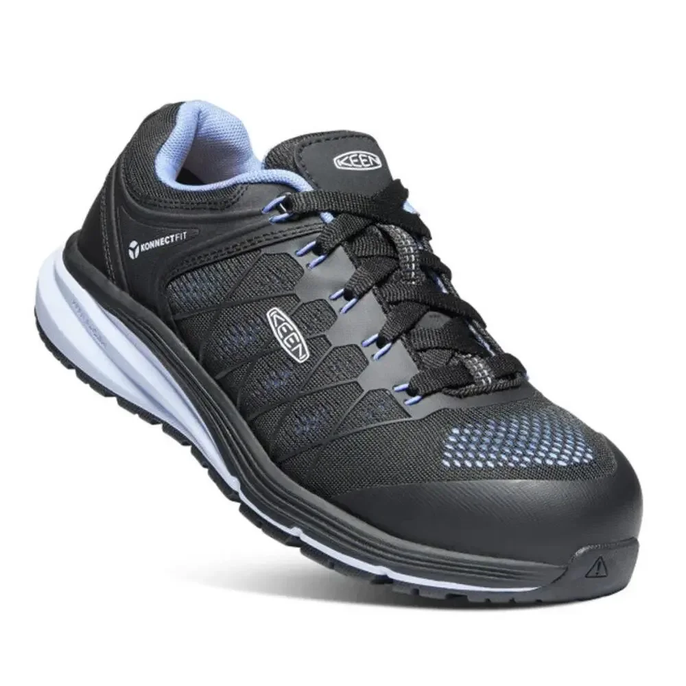 KEEN Utility Womens Vista Energy Composite Toe Work Shoe US 9 Black Blue EUC